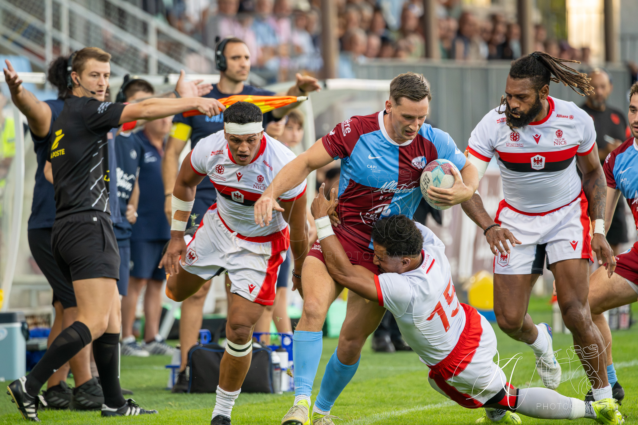  CS Bourgoin-Jallieu - Stade niçois - Rugby - FFR 2025 - Nationale - CS Bourgoin-Jallieu vs Stade Niçois (#FFR25NABJSN19) Photo by: Karine Valentin | Siuxy Sports 2025-09-06