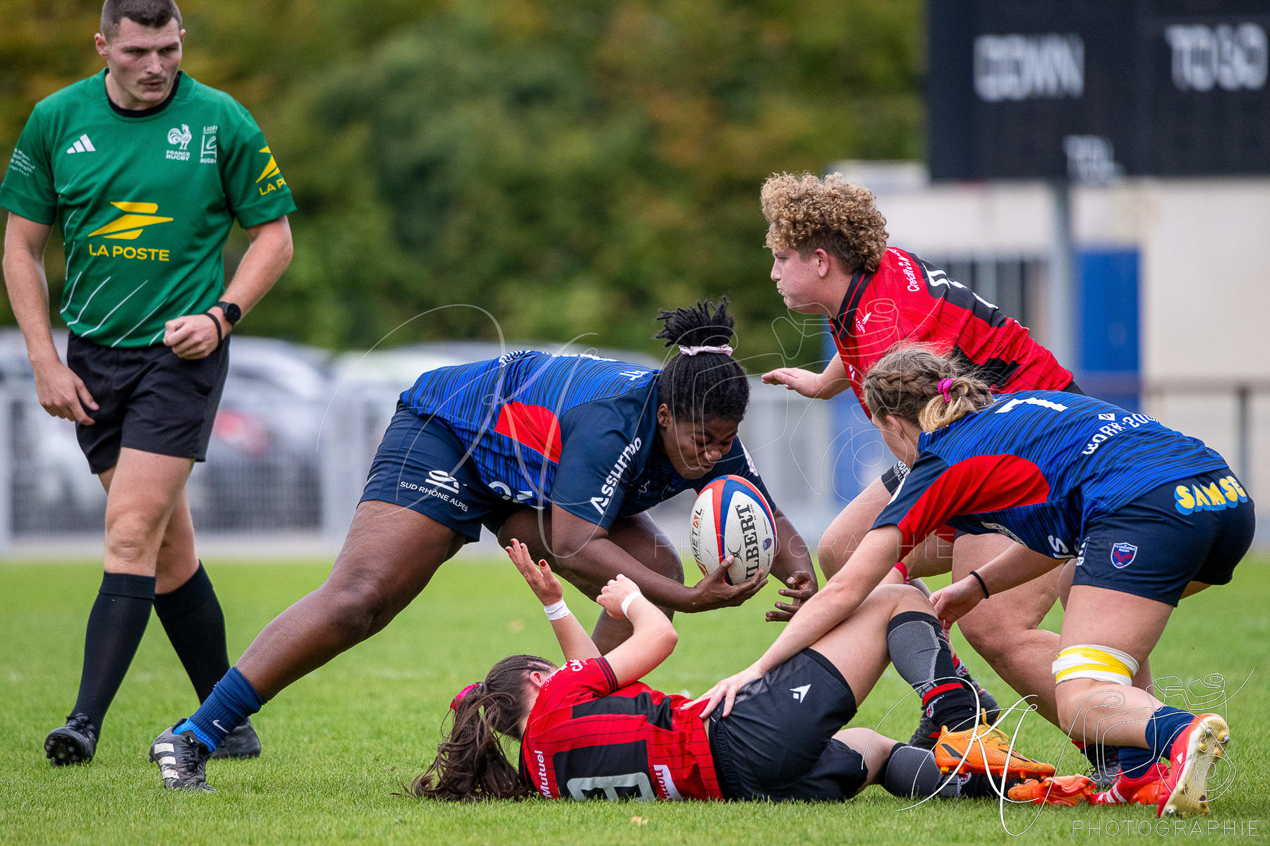  FC Grenoble Rugby - Lyon Olympique Universitaire - Rugby - FFR 2025 - Elite 1 F - Amazones FCG vs Lyon Olympique Universitaire (#FFR25E1FALOU1) Photo by: Karine Valentin | Siuxy Sports 2025-10-18
