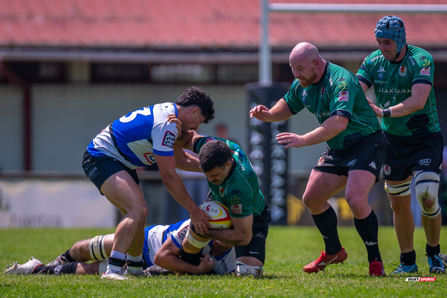  Gernika Rugby Taldea - Club de Rugby Sant Cugat - Rugby - FER 2025 - Sémi Final Ascenso - Gernika (24) vs (11) Sant Cugat (#FER25SFAGRTCRSC) Photo by: Fredy Monfoto | Siuxy Sports 2025-05-18