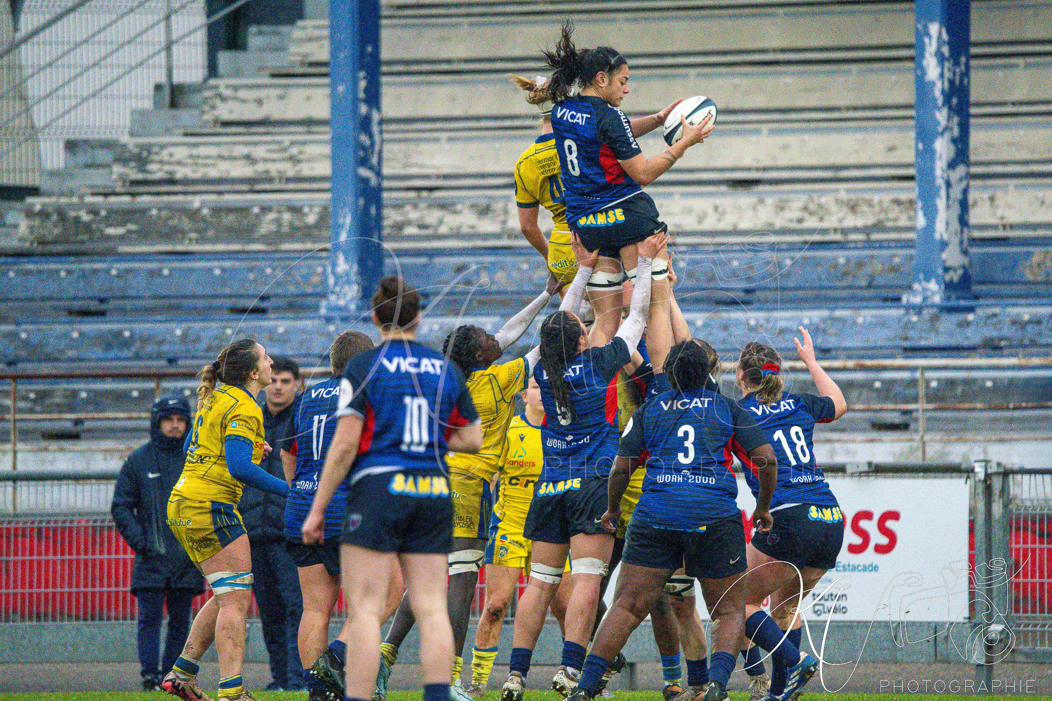  FC Grenoble Rugby - ASM Romagnat rugby féminin - Rugby - FFR 2025 - Elite 1 - FC Grenoble Rugby vs ASM Romagnat Rugby (#FFR25E1GA11) Photo by: Karine Valentin | Siuxy Sports 2025-12-01