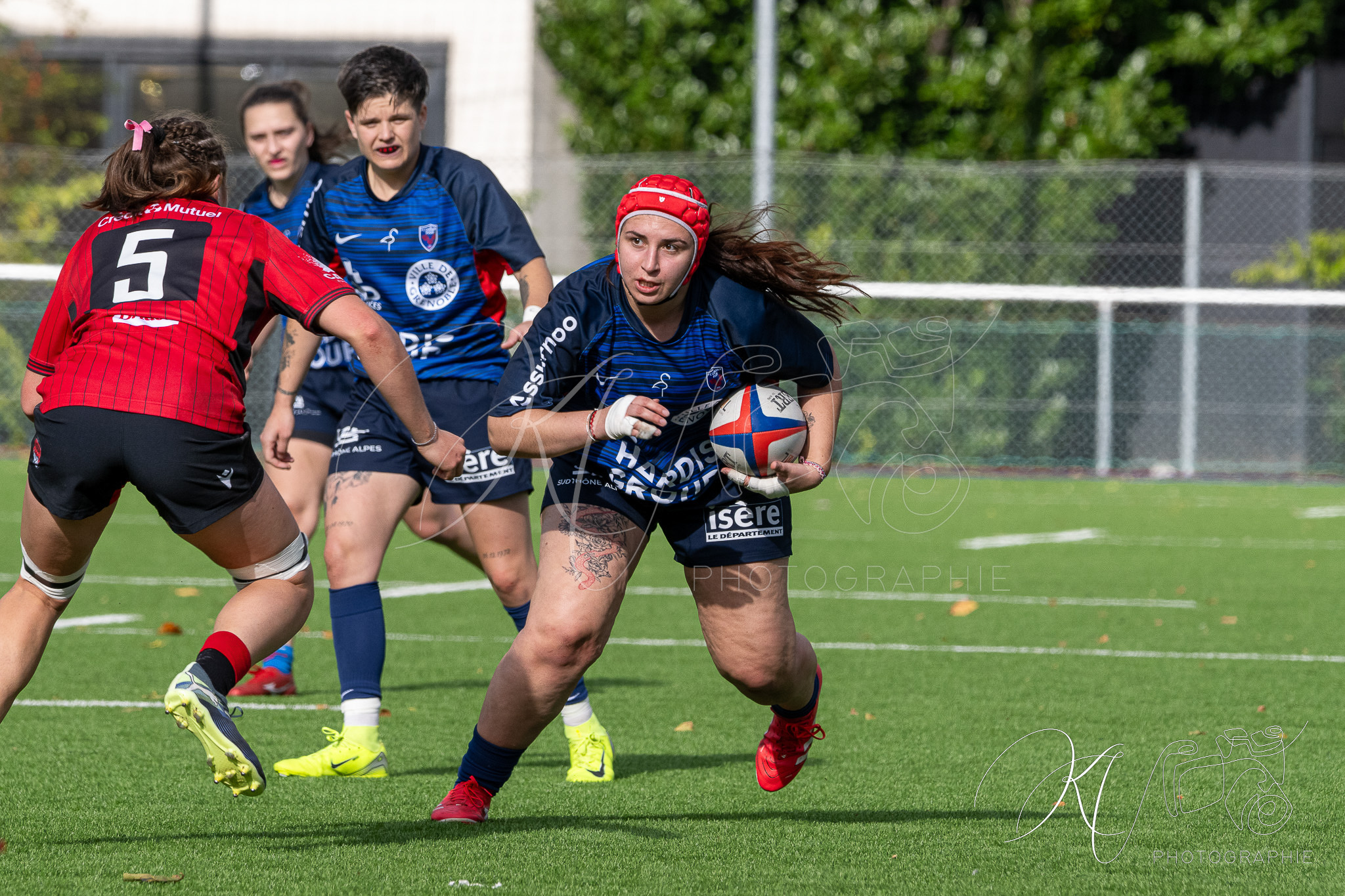  FC Grenoble Rugby - Lyon Olympique Universitaire - Rugby - FFR 2025 - Reserve Élite F - FC Grenoble vs Lyon Olympique Universitaire (#FFR25REFGL10) Photo by: Karine Valentin | Siuxy Sports 2025-10-05