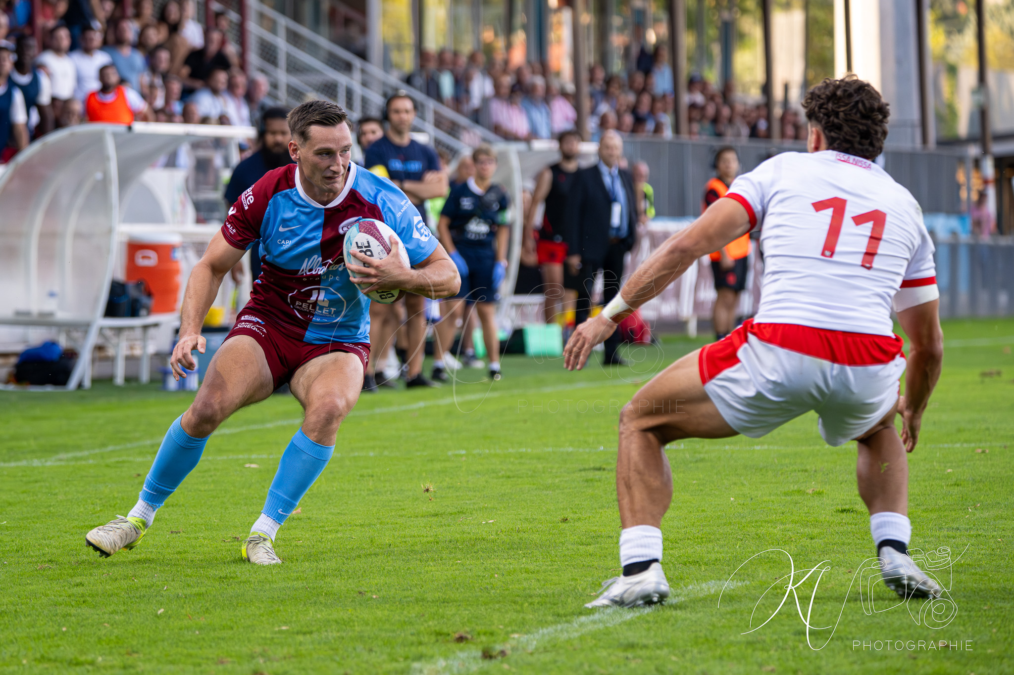  CS Bourgoin-Jallieu - Stade niçois - Rugby - FFR 2025 - Nationale - CS Bourgoin-Jallieu vs Stade Niçois (#FFR25NABJSN19) Photo by: Karine Valentin | Siuxy Sports 2025-09-06