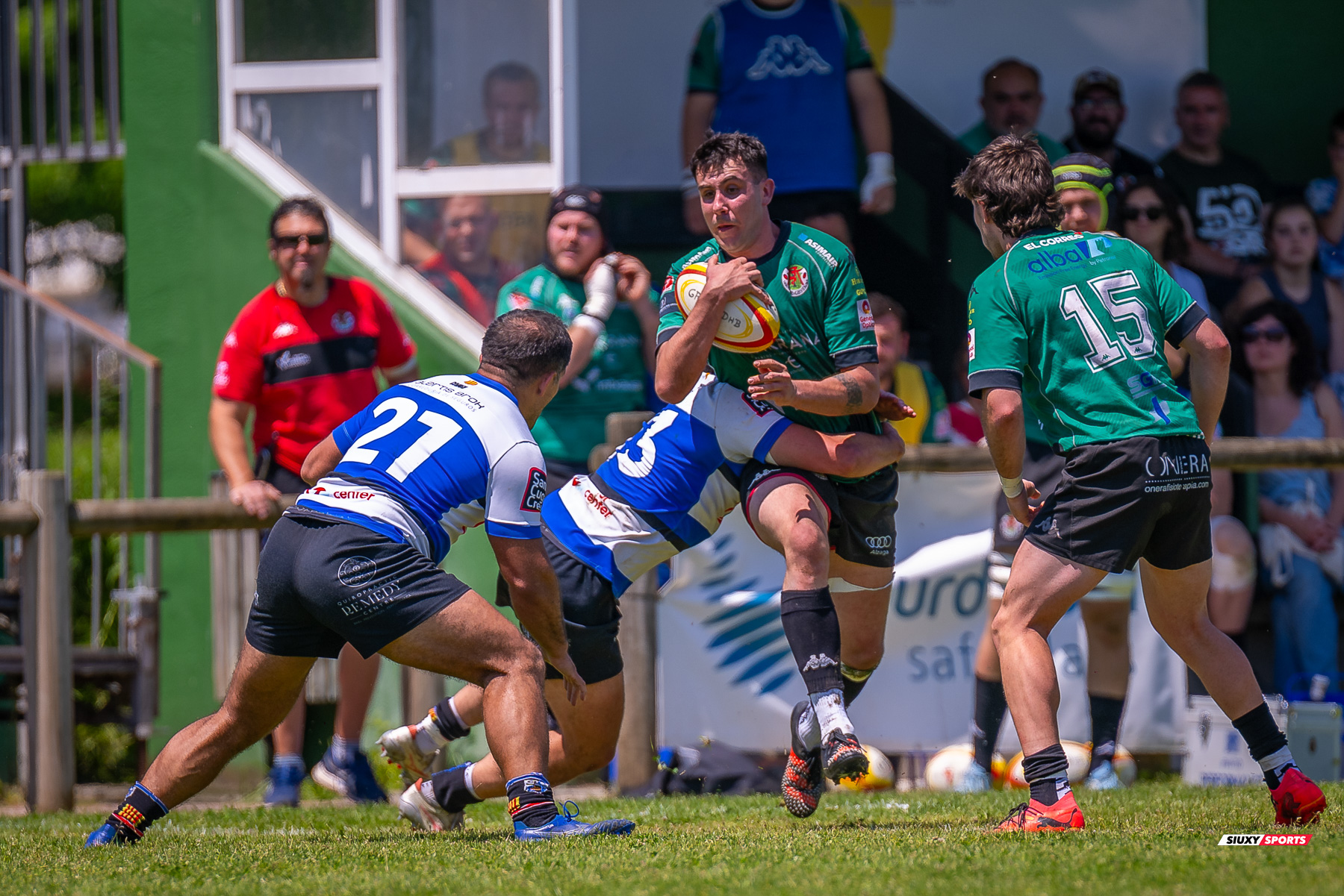  Gernika Rugby Taldea - Club de Rugby Sant Cugat - Rugby - FER 2025 - Sémi Final Ascenso - Gernika (24) vs (11) Sant Cugat (#FER25SFAGRTCRSC) Photo by: Fredy Monfoto | Siuxy Sports 2025-05-18