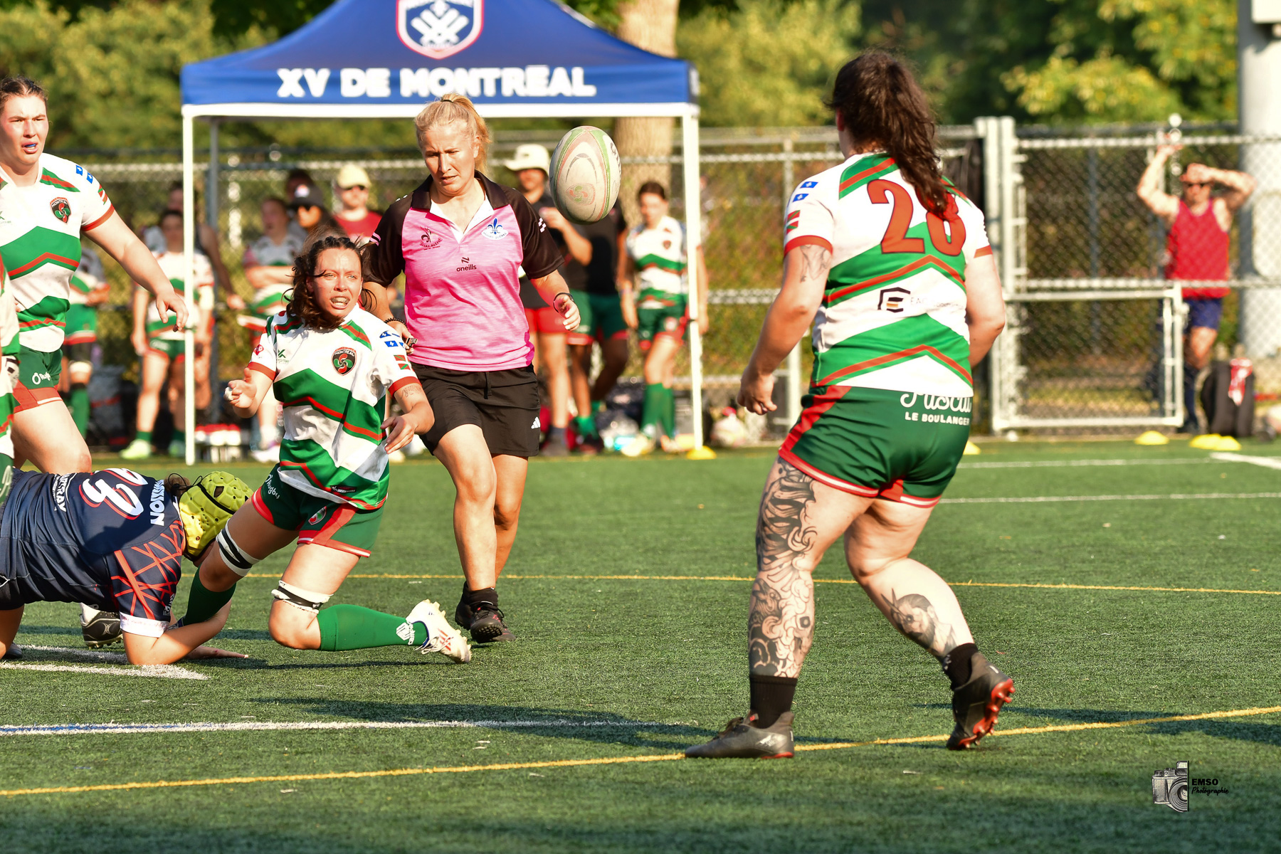 Rugby Club de Montréal - Braves de Trois-Rivières - Rugby - RQ 2025 - LPR2 F - Demi Finale - RCM (48) vs (14) Braves de Trois-Rivières (#RQ25LP2FRCMB8) Photo by: emso photo | Siuxy Sports 2025-08-09